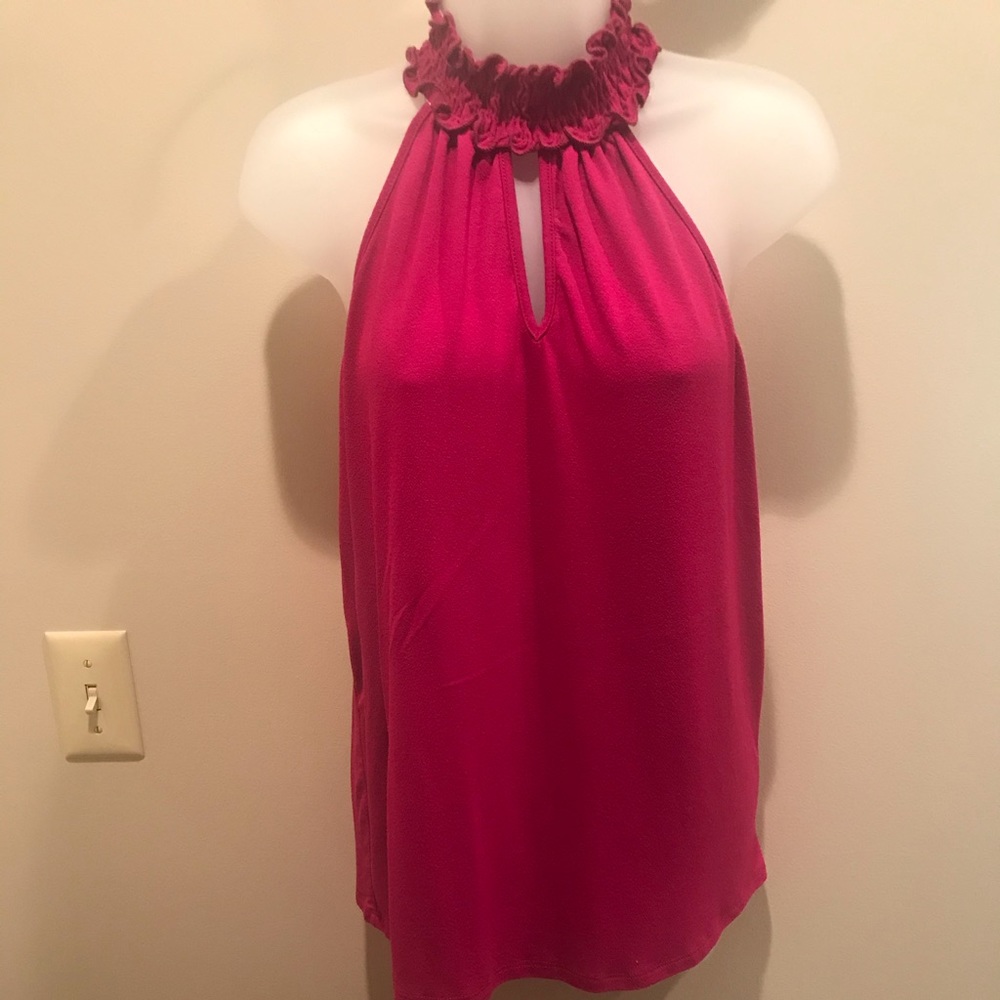 KIM & CAMI Magenta Key Hole Tank Size Large